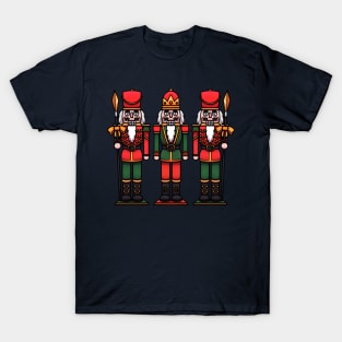 Cartoon Nutcracker King With Guards T-Shirt